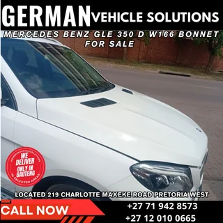Mercedes Benz GLE 350d Bonnet for sale w166