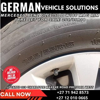 Mercedes Benz GLE 350d Tyre mag rim set for sale 225/55R18