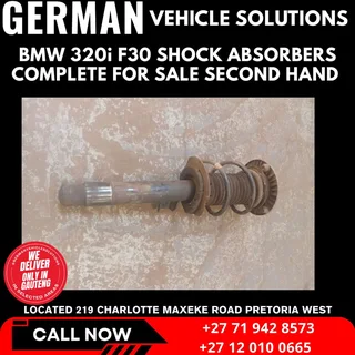 BMW 320i f30 shock absorbers complete for sale second hand