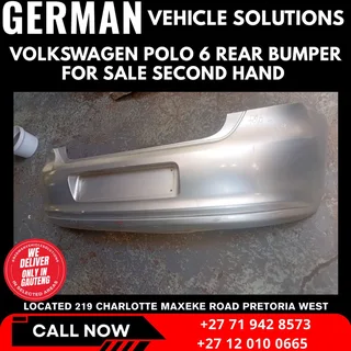 Volkswagen polo 6 rear bumper for sale second hand