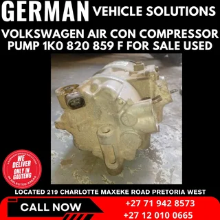 Volkswagen air con compressor pump 1k0 820 859 f for sale used