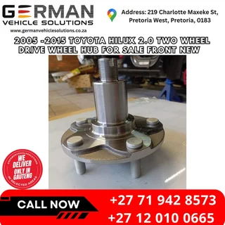 2005 - 2015 Toyota Hilux 2.0 two-wheel drive wheel hub for sale front new