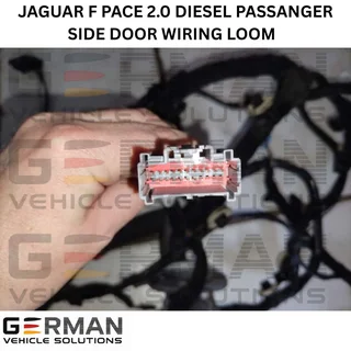 2018 jaguar f pace 2.0 diesel passenger side door wiring loom for sale used