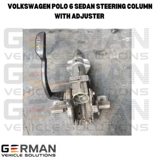 volkswagen polo 6 sedan steering column with adjuster for sale used