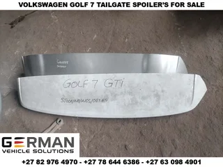 volkswagen golf 7 gti tailgate boot spoiler for sale (second hand)