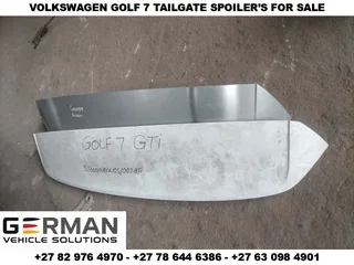 volkswagen golf 7 gti tailgate boot spoiler for sale (second hand)