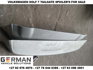 volkswagen golf 7 gti tailgate boot spoiler for sale (second hand)