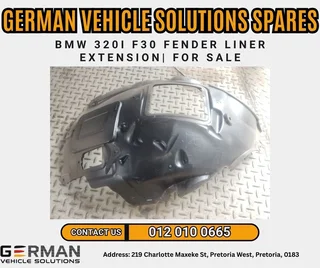 MW 320i F30 Fender Liner Extensions for Sale – Brand New