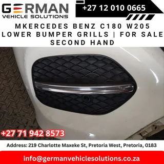 mercedes benz c180 w205 lower bumper grills – second hand