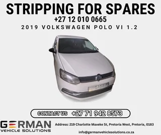 2019 volkswagen polo 6 1.2 petrol hatchback breaking for used spares parts for sale