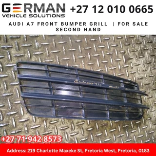 audi a7 front bumper grill for sale second hand
