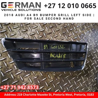 2018 audi a4 b9 bumper grill left side for sale second hand