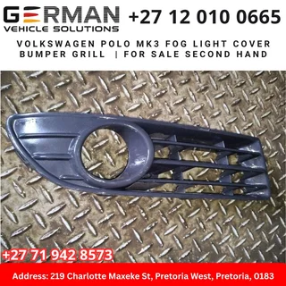 Volkswagen polo mk3 fog light covers bumper grill for sale second hand