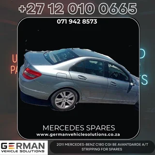 2011 Mercedes-Benz C180 CGI BE Avantgarde A/T – Breaking for Spares