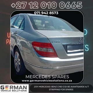 2011 Mercedes-Benz C180 CGI BE Avantgarde A/T – Breaking for Spares