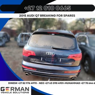 2015 audi q7 breaking for spares used parts for sale