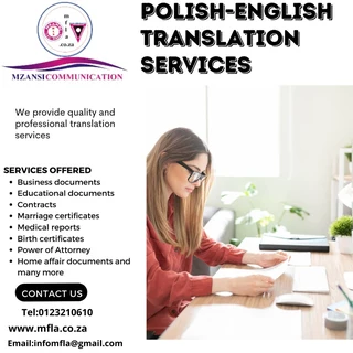 English to Polish Translation Services in Cape town