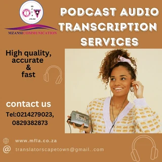 Professional Podcast Transcription Services  Cape town