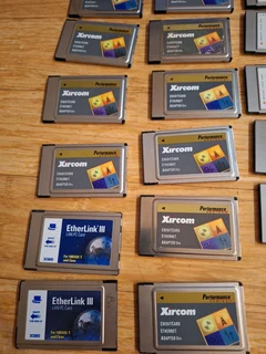 Selling pcmcia network cards collection bulk