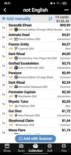 overseas magic the gathering cards(French, Italian and German)