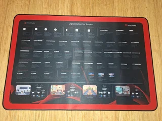 Mouse/keyboard pad and speaker combo