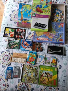 Board games and card games