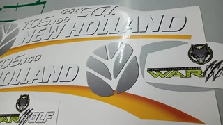 NEW HOLLAND TD5 100 Replacement Decals - Stickers  Safety Warning Decals Included - WarWolf