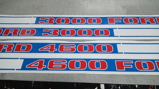 FORD 3000 -  4000 - 4600  Replacement Decals - Stickers  Safety Warning Decals Included - WarWolf
