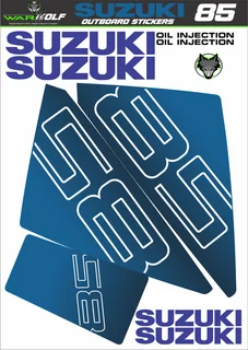 Suzuki DT 85 Replacement decals - stickers - Warwolf Graphix