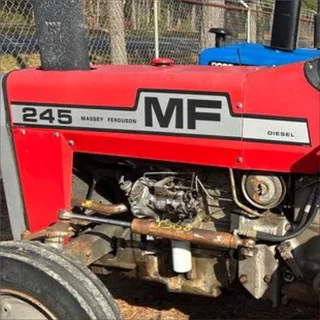 Massey Ferguson 245 Diesel - Replacement Decals - Stickers  Safety Warning Decals Included - WarWolf