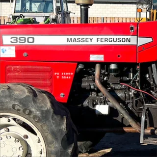 Massey Ferguson 390 - Replacement Decals - Stickers  Safety Warning Decals Included - WarWolf