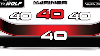 Mariner 40 Replacement decals - stickers - Warwolf Graphix