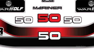 Mariner 50 Replacement decals - stickers - Warwolf Graphix