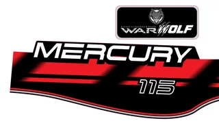 Mercury 115 Replacement decals - stickers - Warwolf Graphix