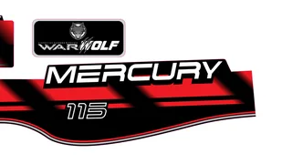 Mercury 115 Replacement decals - stickers - Warwolf Graphix
