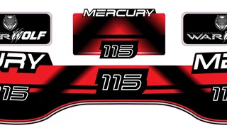 Mercury 115 Replacement decals - stickers - Warwolf Graphix