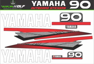 Yamaha 90 Replacement decals - stickers - Warwolf Graphix