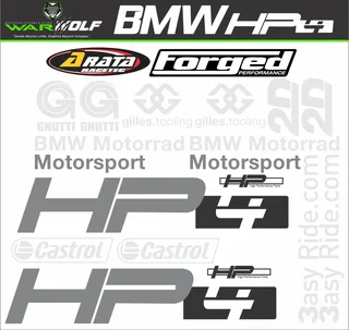 BMW HP4 Decals - Warwolf Graphix