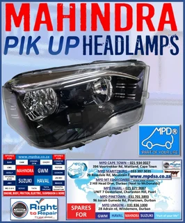 We have Mahindra Pick Head Lamps in stock now!