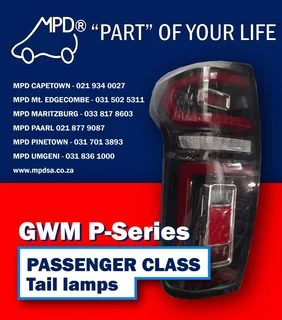 P-Series tail lamps for passger and comical avil now.