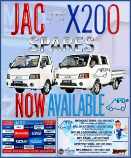 JAC X200 Spares avil to order