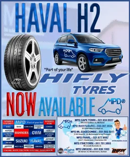 HiFly Tyres - Haval H2 - Now Available at MPD Mt Edgecombe