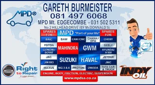 MPD Mt Edgecombe – Your Specialists in Chinese & Indian Vehicle Spares!