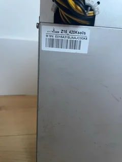 Bitmain Antminer Z15 – 430 kSol/s – Excellent Working Condition – With PSU