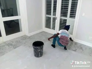 Decorative screed floor