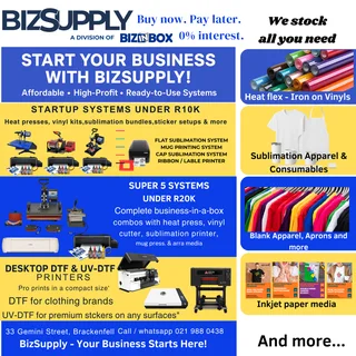 Launch a full printing business with our complete startup package