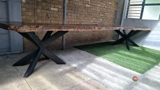 Live edge long table