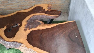 Live edge long table
