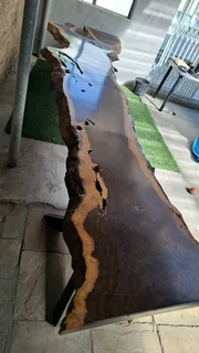 Live edge long table