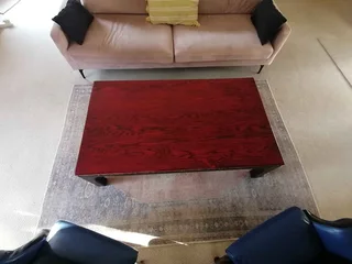 solid wood oak coffee table maritime